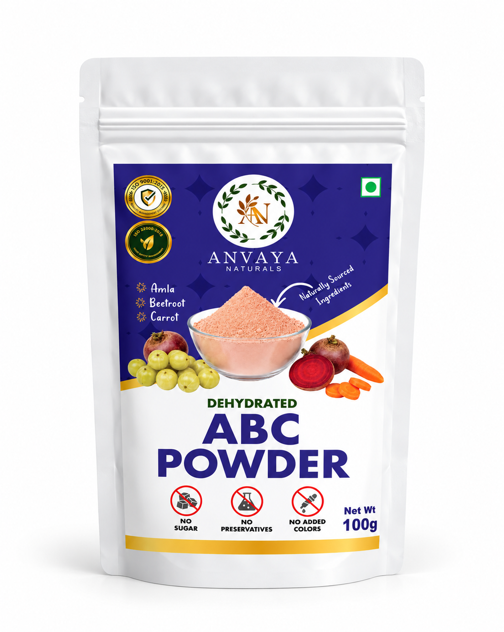 ABC Powder - Amla, Beetroot and Carrot