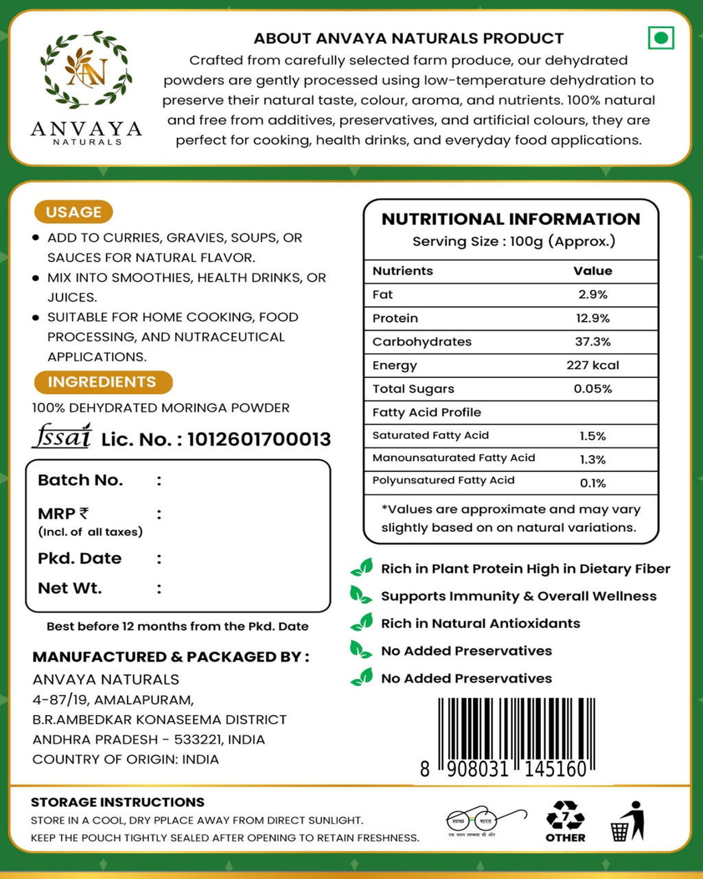 Moringa Powder